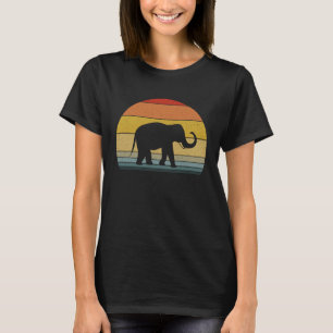 T-shirt Éléphant Vintage Rétro Animal de Zoo Africain