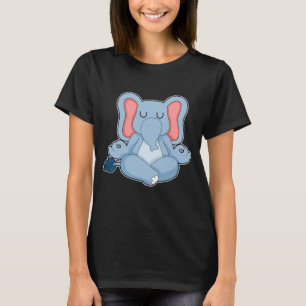 T-shirt Eléphant Yoga Méditation Gymnastique