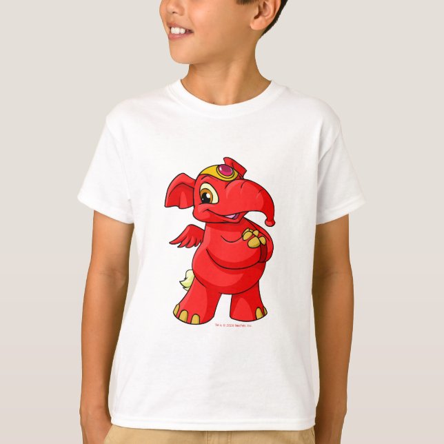 T-shirt Elephante rouge joyeux (Devant)