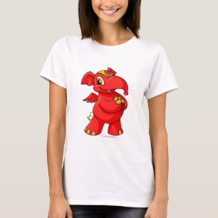 T-shirt Elephante rouge joyeux