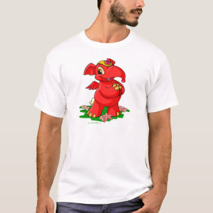 T-shirt Elephante rouge joyeux dans Shenkuu