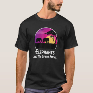 T-shirt Elephants Are My Spirit Animal Elephant