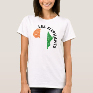 T-shirt Éléphants de Cote D Ivoire