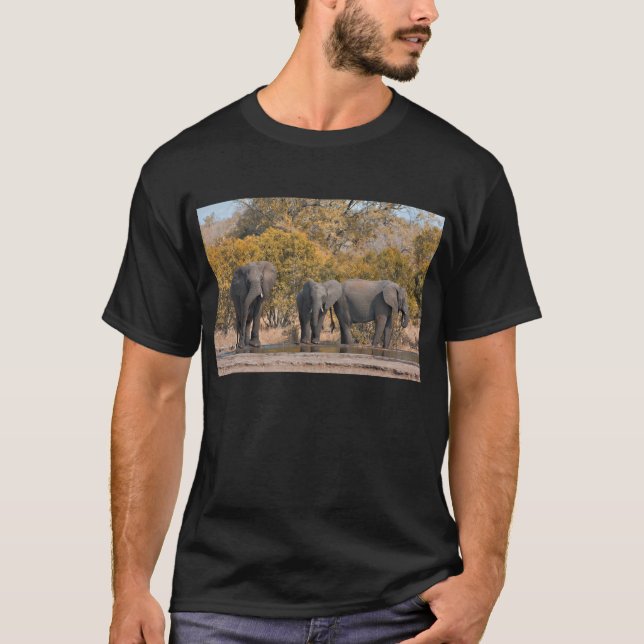 T-shirt Éléphants de Kruger (Devant)