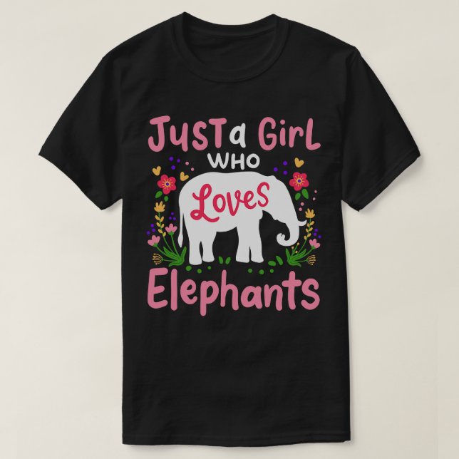 T-shirt Eléphants Eléphant Amant 2 (Design devant)