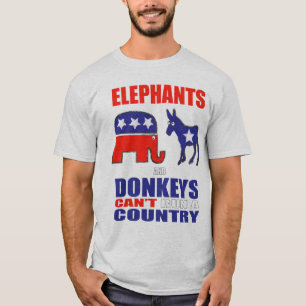 T-shirt Éléphants et ânes