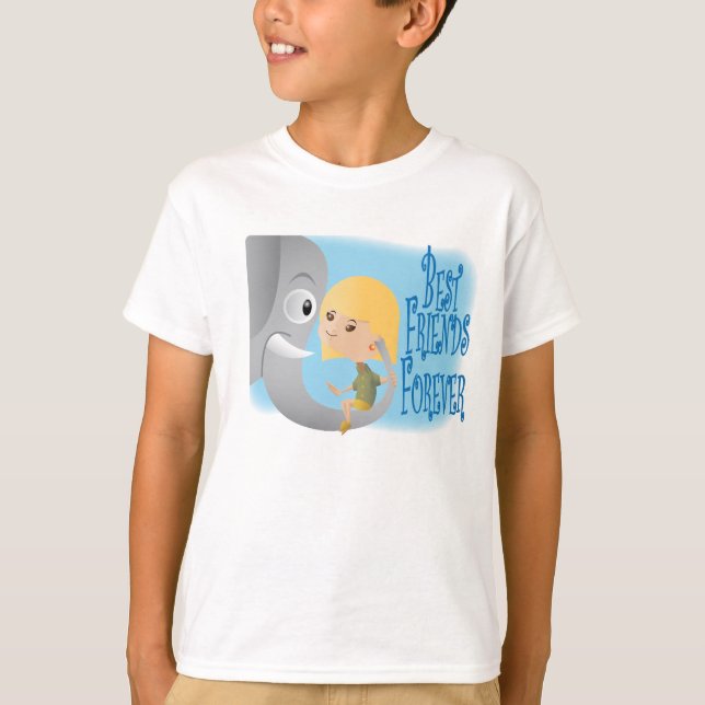 T-shirt Elephants Never Forget Their Friends (Devant)