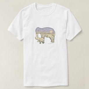T-shirt Eléphants se lèvent (Art par Erin)
