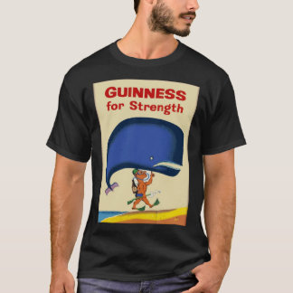 T-shirt Éleva La Baleine Tout En Buvant Guinness  