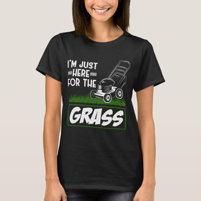 T-shirt Elevage de l'herbe soin de pelouse amusant tondeus (Devant)