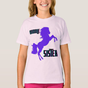 T-shirt Élevage de pony pourpre de soeur moyenne