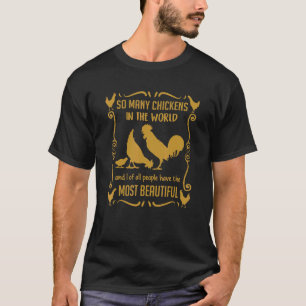 T-shirt Élevage de volailles de poulet Agriculture Écologi