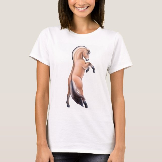 T-shirt Élevage du dessus de spaghetti de dames de cheval (Devant)