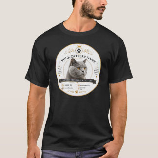 T-shirt Élevage personnalisé de British Shorthair