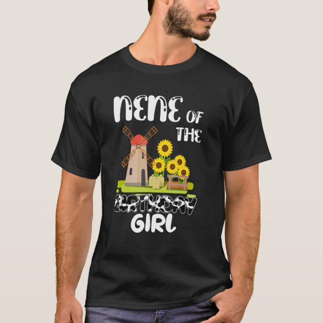 T-shirt Élevage Vache Nene Du Match De Famille Anniversair (Devant)