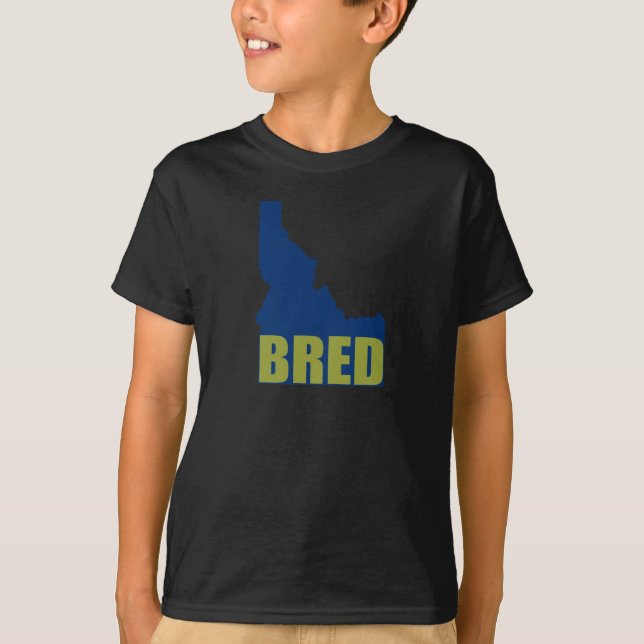 T-shirt Élevé dans l'Idaho (Devant)
