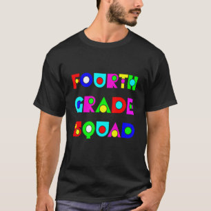 T-shirt Élève de l'équipe de 4e année de rentrée scolaire