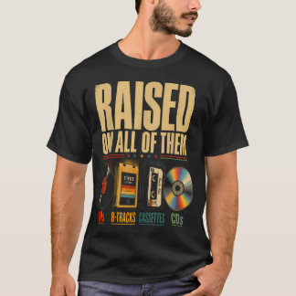 T-shirt Élevé par toutes ces musiques vintage Amoureux de