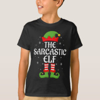 Élève sarcastique Noël Famille Équipe de lutins co