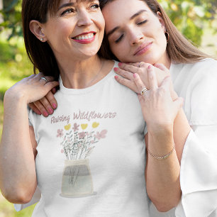 T-shirt Élever des Fleurs sauvages Mason Jar Cottagecore