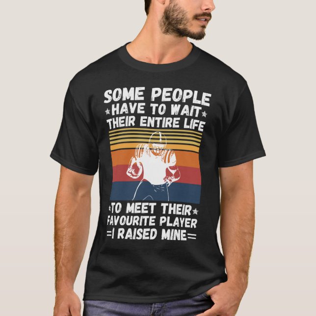 T-shirt Élever Le Joueur De Football, Drôle Dit Papa Et So (Devant)