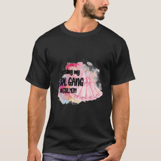 T-shirt Élever Ma Fille Gang Fille Maman Fier Maman De Fil