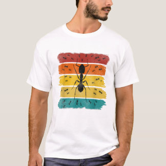 T-shirt Éleveur de fourmis rétro vintage ferme à fourmis