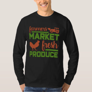 T-shirt Éleveur de poulets d'élevage de tracteurs agricole
