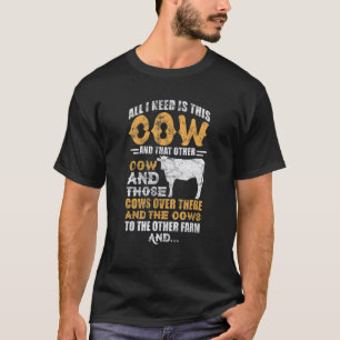 T-shirt Éleveur de vaches Vache Propriétaire de vaches en