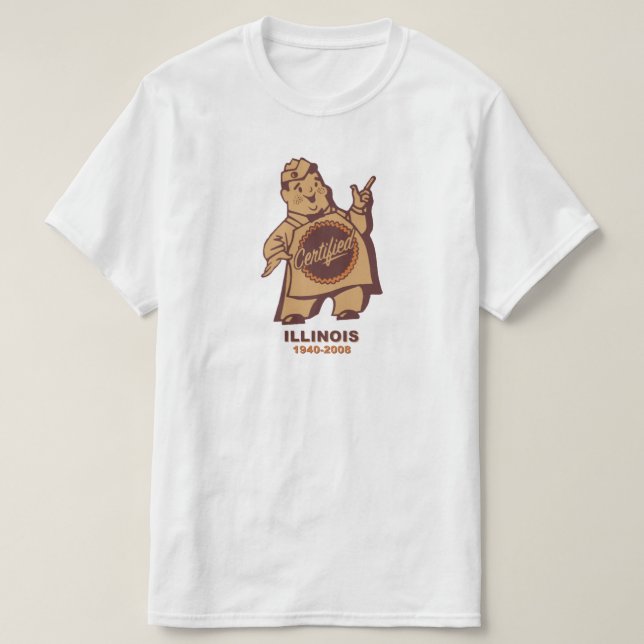 T-shirt Éleveurs certifiés de l'Illinois (Design devant)