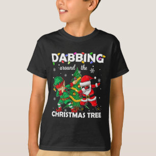 T-shirt Elf & ; Dabbing Père Noël Kids Boys Men Claus D
