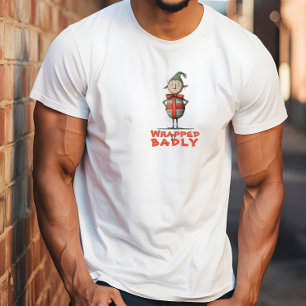T-shirt Elf de dessin animé vintage vœux ironiques