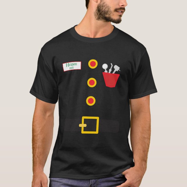 T-shirt Elf Dentist Funny Noël (Devant)