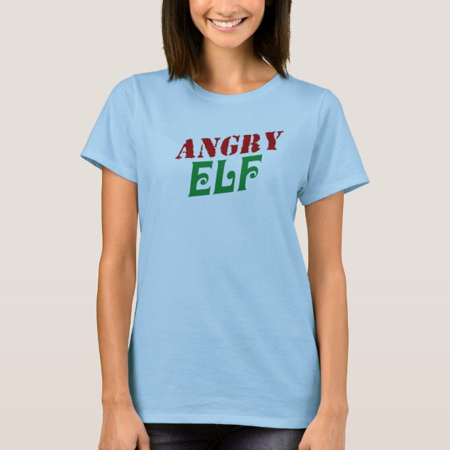 T-shirt Elf fâché (Devant)