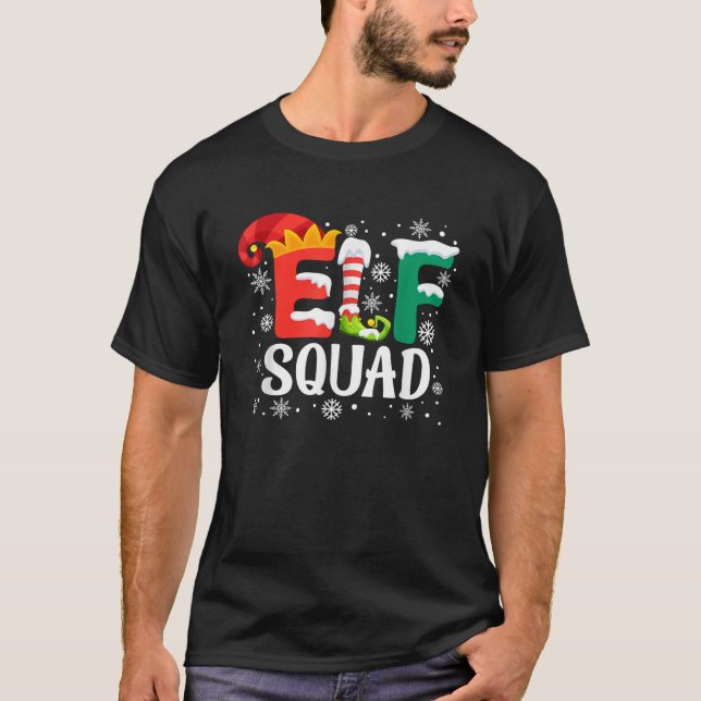 T-shirt Elf Family Christmas Group Matching Pajamas Xmas E (Devant)