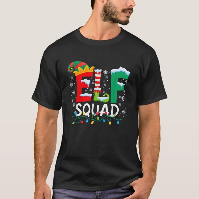 T-shirt Elf Family Christmas Matching Pajamas Xmas Party E (Devant)