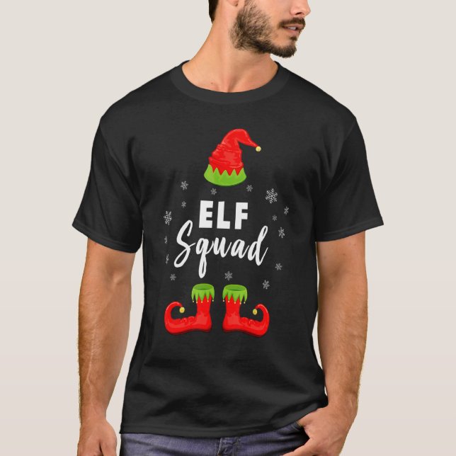 T-shirt Elf Squad Matching Christmas Elves   (Devant)