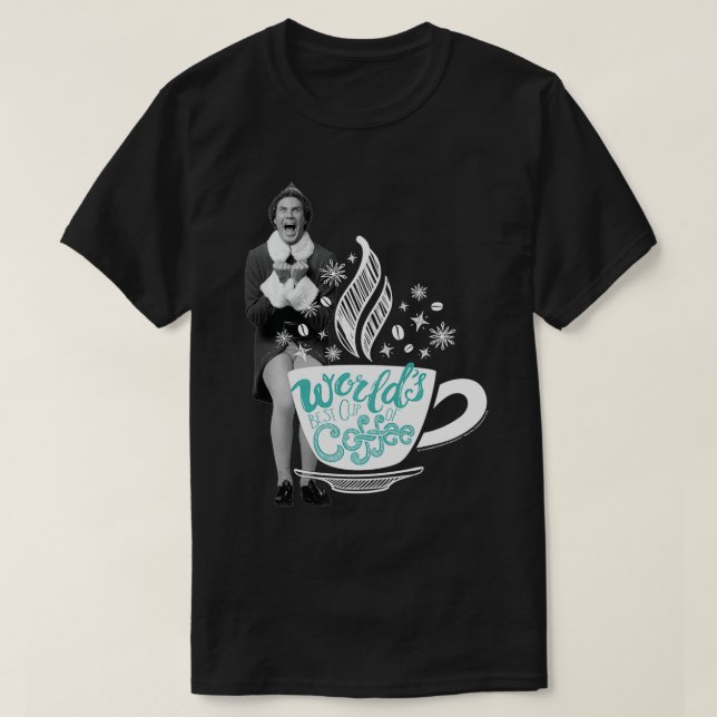 T-shirt Elf Worlds meilleure coupe de café (Design devant)