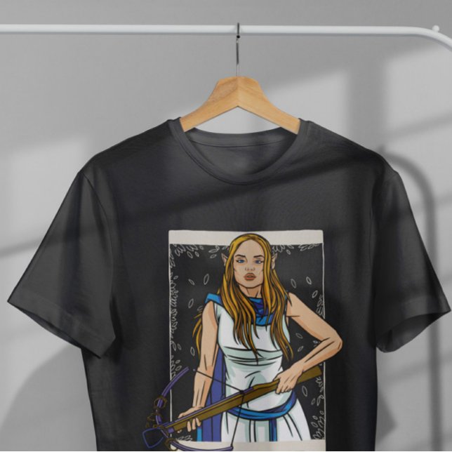 T-shirt Elfe Avec Balle De Caractère Rpg (Créateur téléchargé)