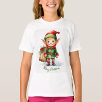 elfe de Noël avec un sac de cadeaux