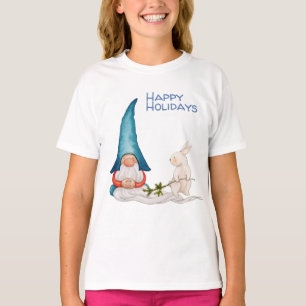 T-shirt Elfe de Noël ou Gnome avec lapin
