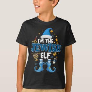 T-shirt Elfe juive drôle Hanoukka Cadeau Chanukah Cute ELF