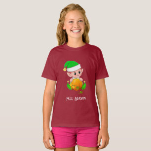 T-shirt Elfe mignon & Citrouille Saison d'automne 