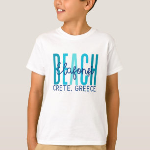 T-shirt Elfonsi Beach Crète Grèce (Océan)
