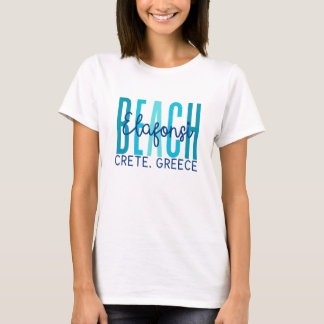 T-shirt Elfonsi Beach Crète Grèce (Océan)