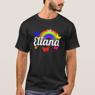 T-shirt Eliana Nom Introduction Kidcore Rainbow Hello Kin
