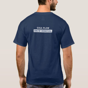 T-shirt Élimination de la neige Typographie en gras Marine