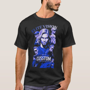 T-Shirt Elite Vision Streetwear – Noir de Luxe Lu