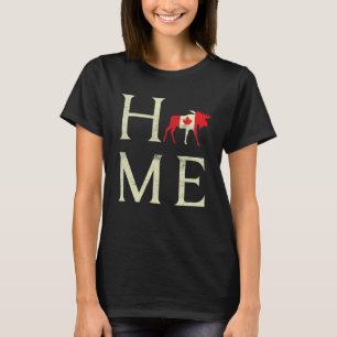 T-shirt Elk Accueil Fête du Canada Fière de l'érable Drape