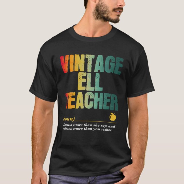 T-shirt ELL Teacher Appreciation Week Back to School  2 (Devant)